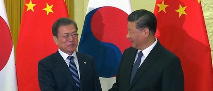 चीन र दक्षिण कोरियाका राष्ट्रपतिबीच भेटवार्ता