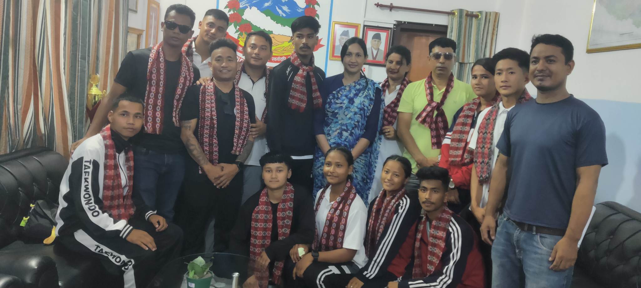 सातौं दक्षिण एसियाली तेक्वान्दो खेल्न नेपाली टोली भारत प्रस्थान, महानगरले गर्यो विदाई